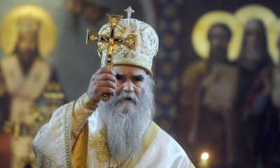 &Mu;&alpha;&upsilon;&rho;&omicron;&beta;&omicron;&upsilon;&nu;ί&omicron;&upsilon; &Alpha;&mu;&phi;&iota;&lambda;ό&chi;&iota;&omicron;&sigmaf;: &ldquo;&Epsilon;&chi;&omicron;&upsilon;&nu; &kappa;&eta;&rho;ύ&xi;&epsilon;&iota; &pi;ό&lambda;&epsilon;&mu;&omicron; &sigma;&tau;&omicron;&nu; &Theta;&epsilon;ό&rdquo;